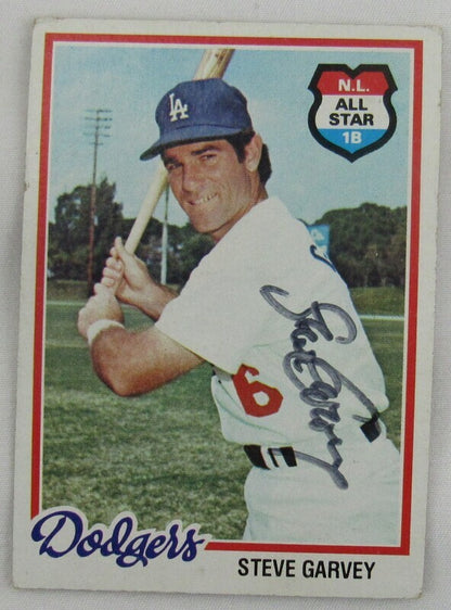 1978 Topps Steve Garvey Signed Auto Autograph Card