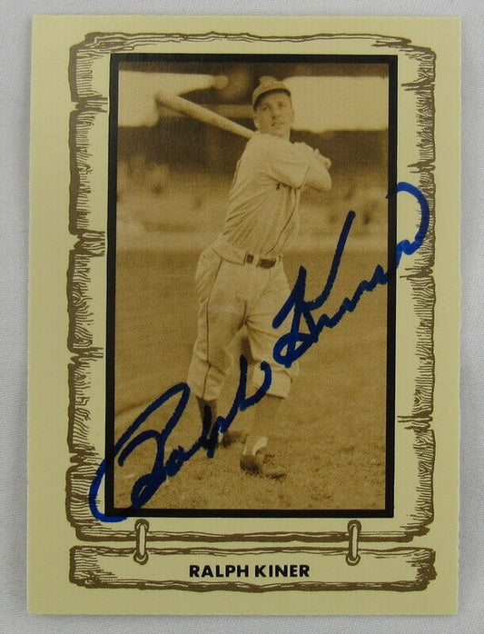 1982 Baseball ledgends Cramer Ralph Kiner Signed Auto Autograph Card