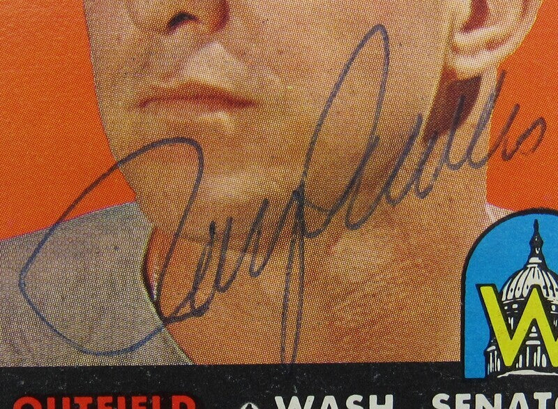 1958 Topps Roy Sievers Signed Auto Autograph Card