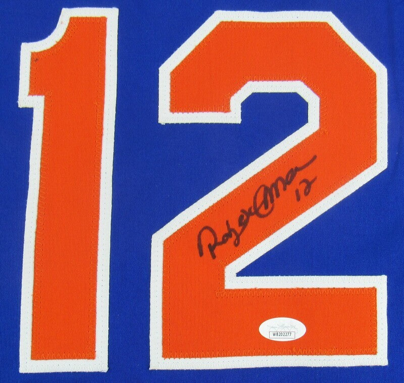 Roberto Alomar Signed Auto Autograph Replica Mets Jersey JSA Witness