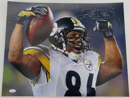 Hines Ward Signed Auto Autograph 16x20 Photo JSA Witness