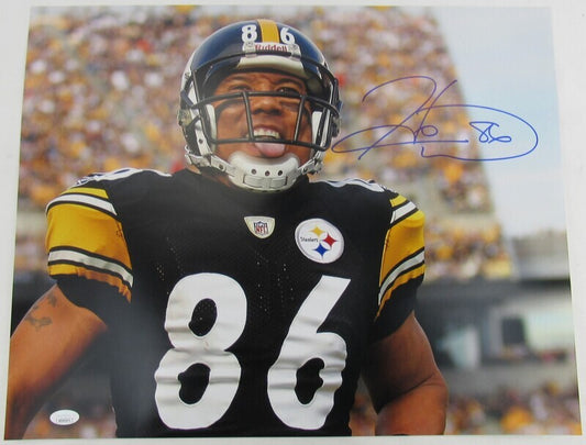 Hines Ward Signed Auto Autograph 16x20 Photo JSA Witness II