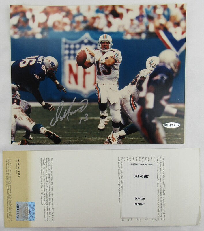 Dan Marino Signed Auto Autograph 8x10 Photo Upper Deck BAF47207