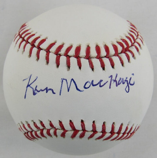 Ken MacKenzie Signed Auto Autograph Rawlings Baseball B104