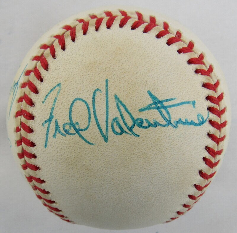 Fred Valentine Billy Sample +3 Signed Auto Autograph Rawlings Baseball B106