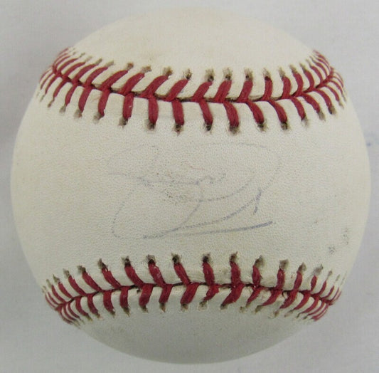 David Justice Signed Auto Autograph Rawlings Baseball B105