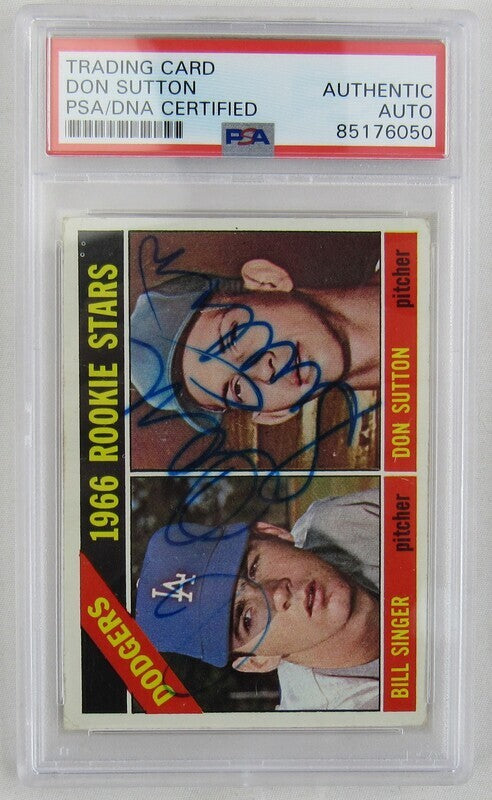 1966 Topps Don Sutton #288 Signed Auto Autograph Card PSA/DNA Encapsulated