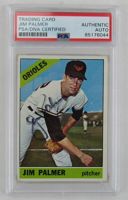 1966 Topps Jim Palmer #126 Signed Auto Autograph Card PSA/DNA Encapsulated