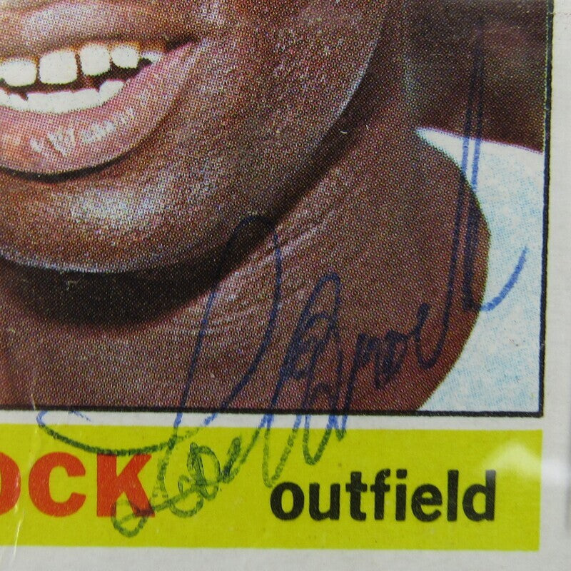 1966 Topps Lou Brock #125 Signed Auto Autograph Card PSA/DNA Encapsulated