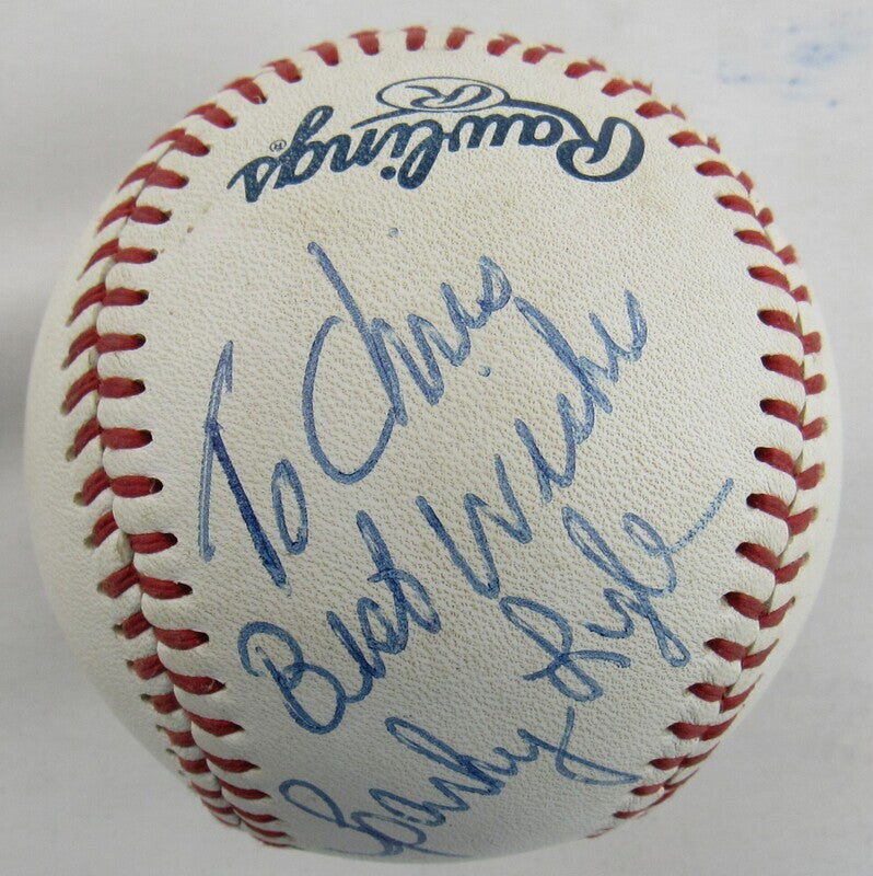 Sparky Lyle Signed Auto Autograph Rawlings Baseball B93