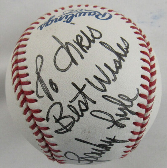 Sparky Lyle Signed Auto Autograph Rawlings Baseball B93 II