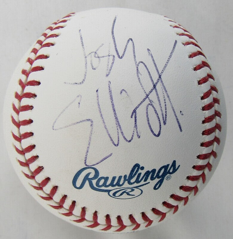 Josh Elliott Robin Roberts Bob Ley Signed Auto Autograph ESPN Rawlings Baseball B94