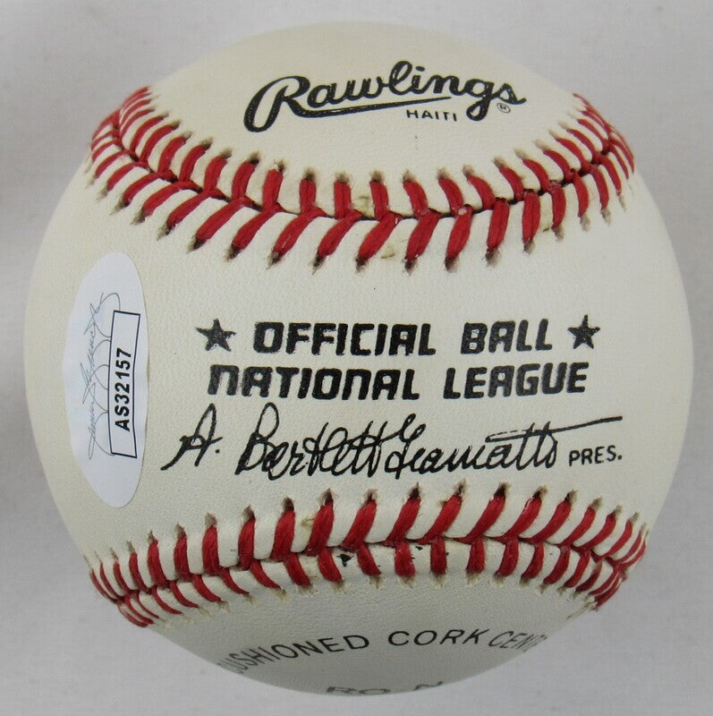 Billy Herman Auto Autograph Rawlings Baseball JSA AS32157