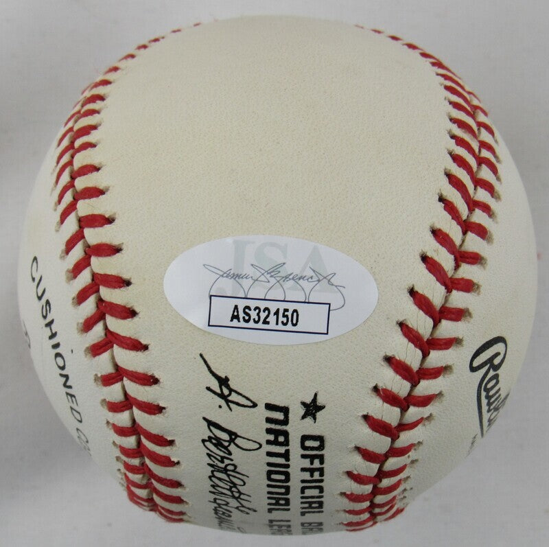 Billy Herman Auto Autograph Rawlings Baseball JSA AS32150