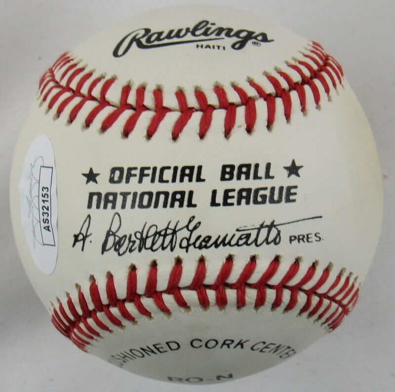 Billy Herman Auto Autograph Rawlings Baseball JSA AS32153