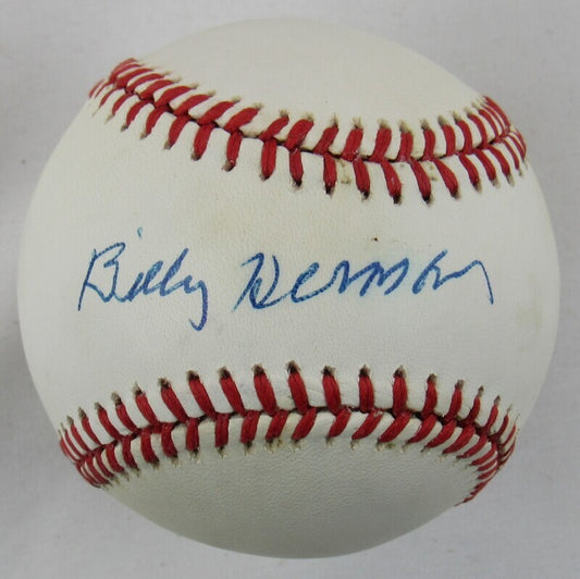 Billy Herman Auto Autograph Rawlings Baseball JSA AS32157