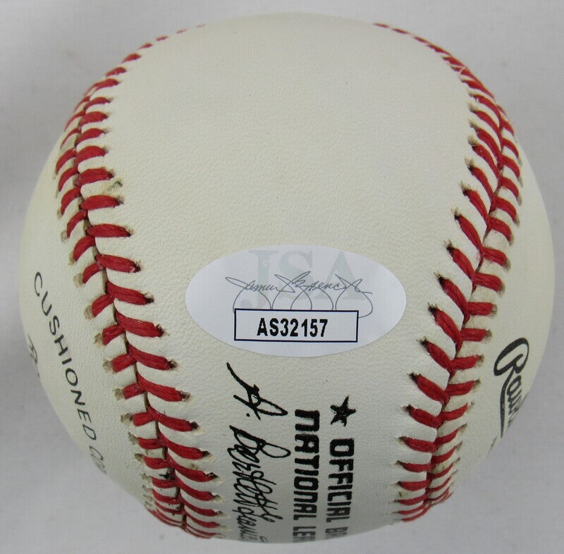 Billy Herman Auto Autograph Rawlings Baseball JSA AS32157