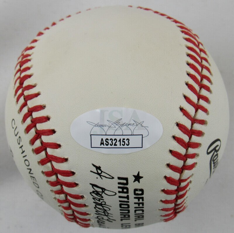 Billy Herman Auto Autograph Rawlings Baseball JSA AS32153