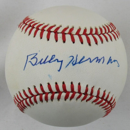 Billy Herman Auto Autograph Rawlings Baseball JSA AS32159