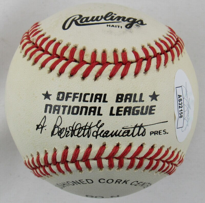 Billy Herman Auto Autograph Rawlings Baseball JSA AS32158