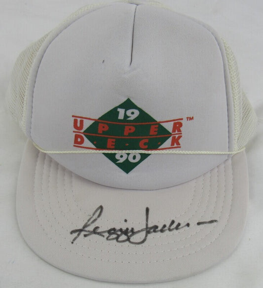 Reggie Jackson Signed Auto Autograph 1996 Upper Deck Baseball Hat JSA AS04928