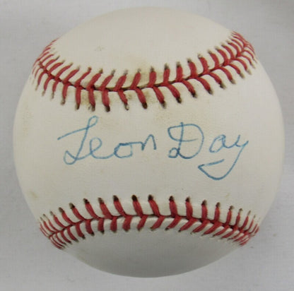 Leon Day Signed Auto Autograph Rawlings Baseball JSA AS32119