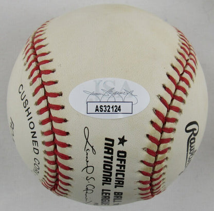 Warren Spahn John Sain Signed Auto Autograph Rawlings Baseball JSA AS32124