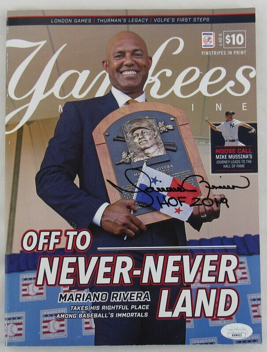 Mariano Rivera Signed Auto Autograph Magazine JSA AS04923