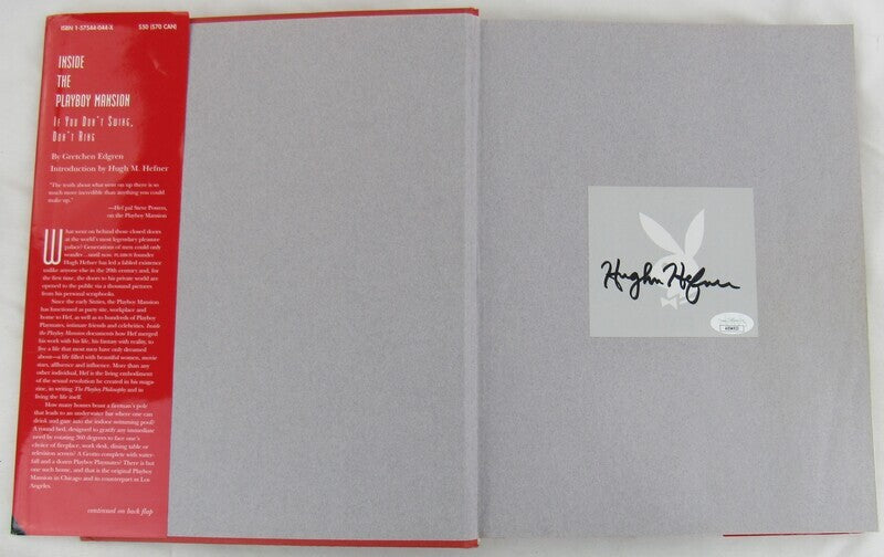 Hugh Hefner Signed Auto Autograph Book JSA AS04933