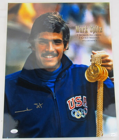 Mark Spitz Signed Auto Autograph 16x20 Photo JSA AS85584