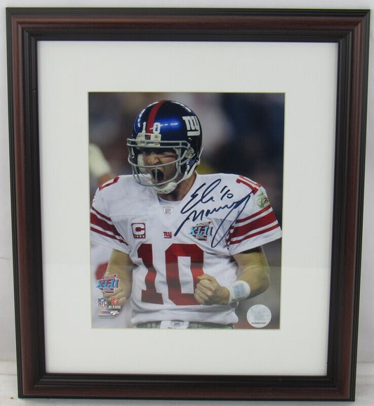 Eli Manning Signed Auto Autograph Framed 8x10 Photo JSA AS04954