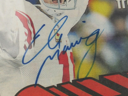 Eli Manning Signed Auto Autograph Framed Newspaper Cover JSA AS04957