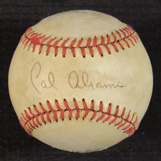 Cal Abrams Signed Auto Autograph Rawlings Baseball B105