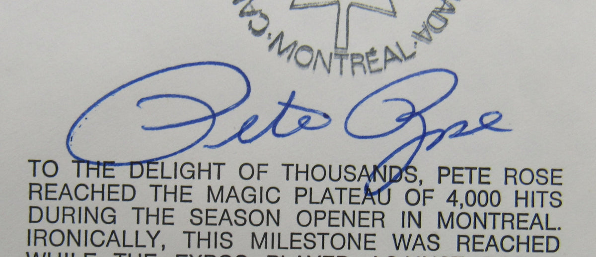 Pete Rose Signed Cachet Auto Envelope JSA CS78653