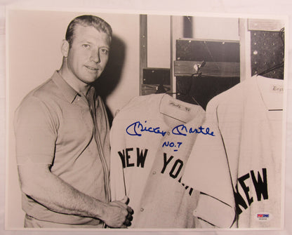 Mickey Mantle Signed Auto 11x14 Photo PSA/DNA LOA U03032