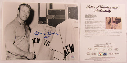 Mickey Mantle Signed Auto 11x14 Photo PSA/DNA LOA U03032