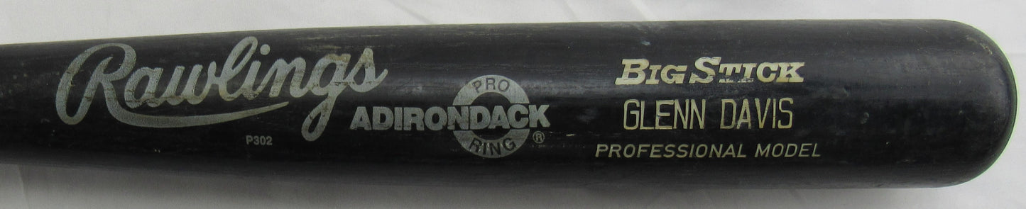 Glenn Davis Game Used Rawlings Auto Baseball Bat