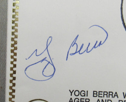 Yogi Berra Signed Cachet Auto Envelope JSA CS78656