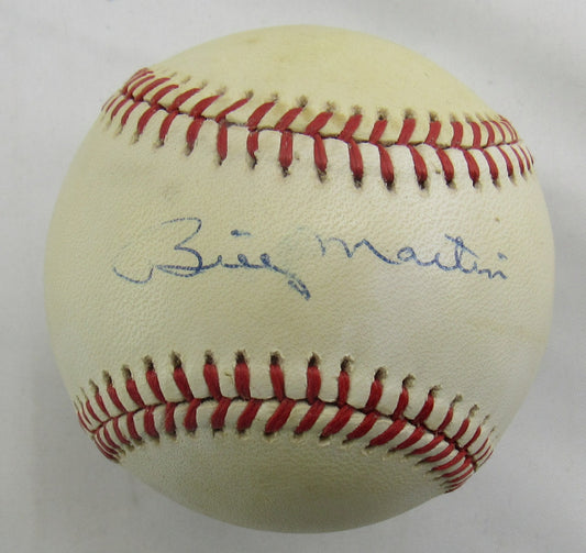 Billy Martin Signed Auto Rawlings Baseball JSA LOA ZZ77763