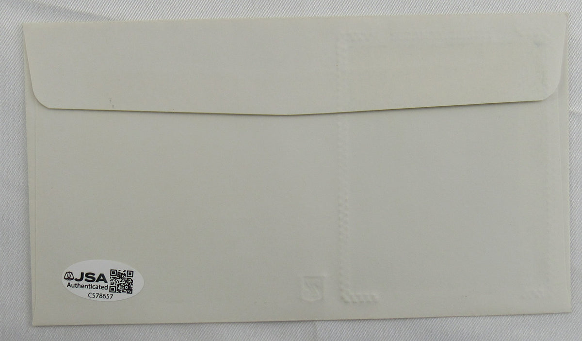 Yogi Berra Signed Cachet Auto Envelope JSA CS78657