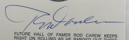 Rod Carew Signed Cachet Auto Envelope JSA CS78659
