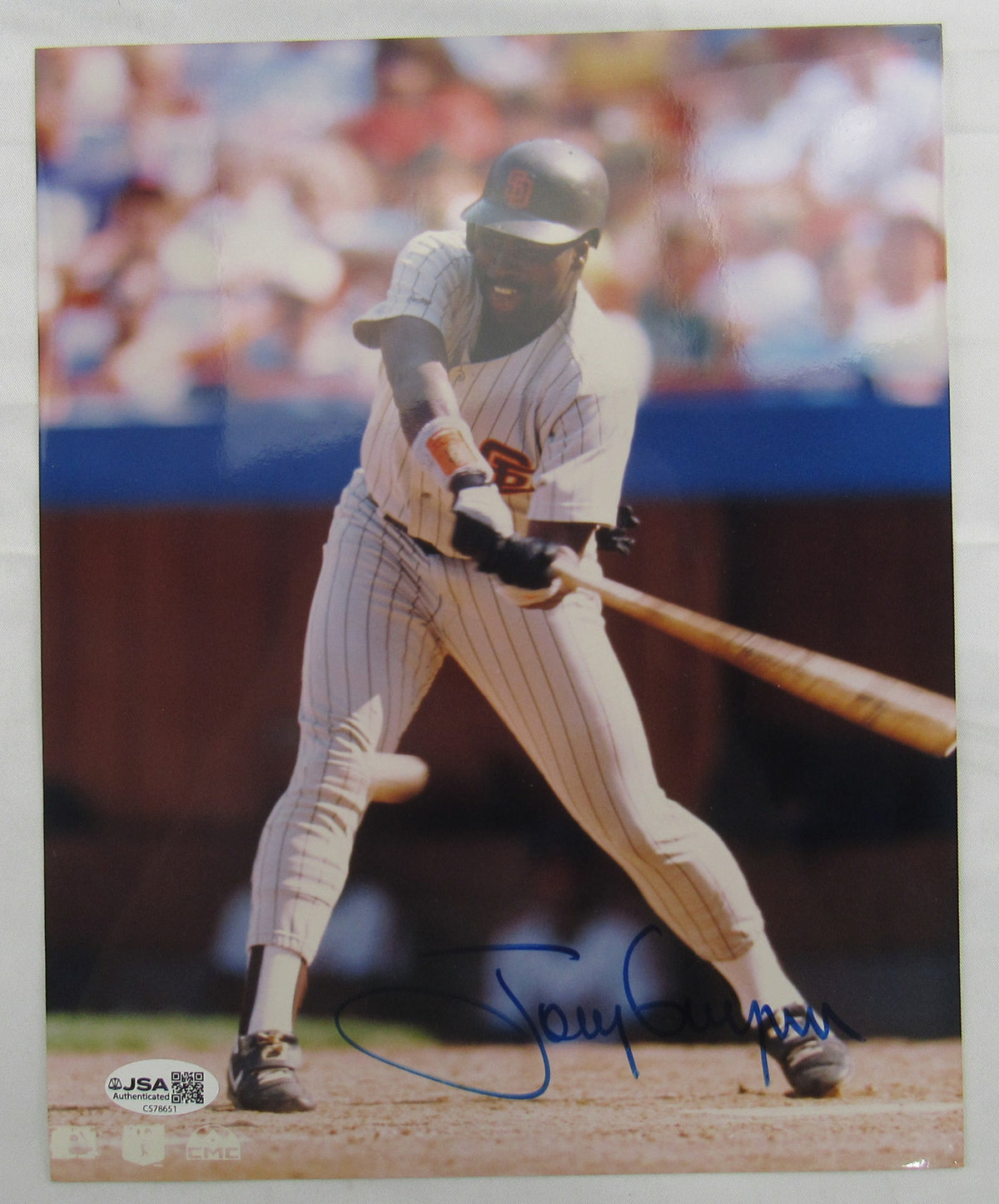 Tony Gwynn Signed 8x10 Photo JSA CS78651