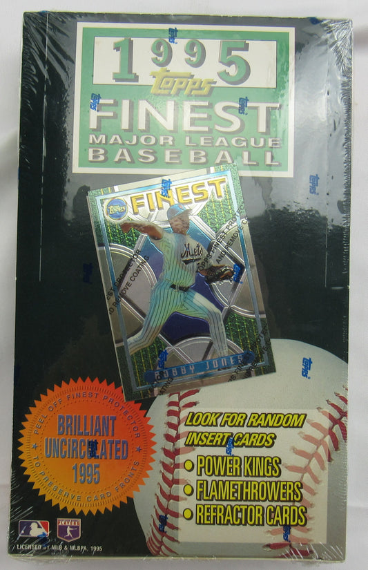 1995 Topps Finest Baseball Factory Sealed Hobby Wax Box 24 Packs
