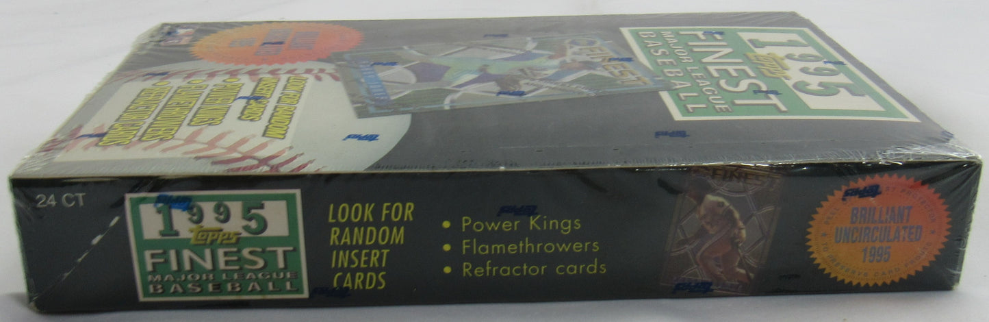 1995 Topps Finest Baseball Factory Sealed Hobby Wax Box 24 Packs