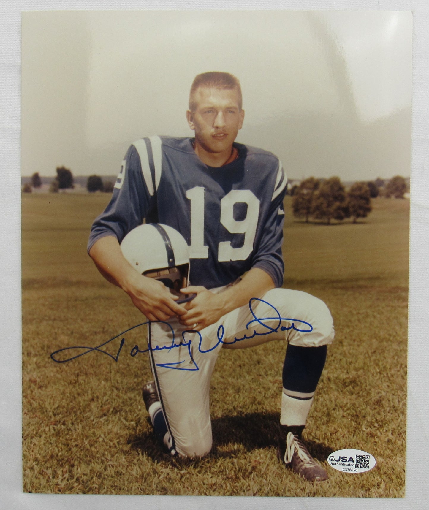 Johnny Unitas Signed 8x10 Photo JSA CS78650