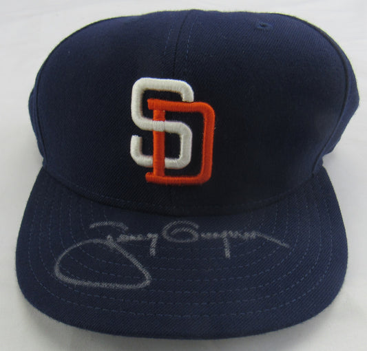 Tony Gwynn Signed Auto Baseball Hat Fleer Holo