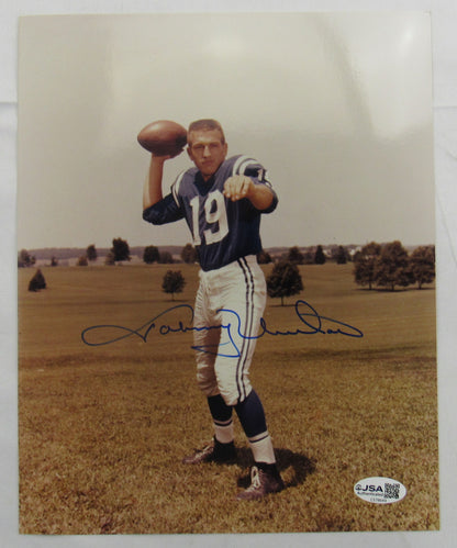 Johnny Unitas Signed 8x10 Photo JSA CS78649