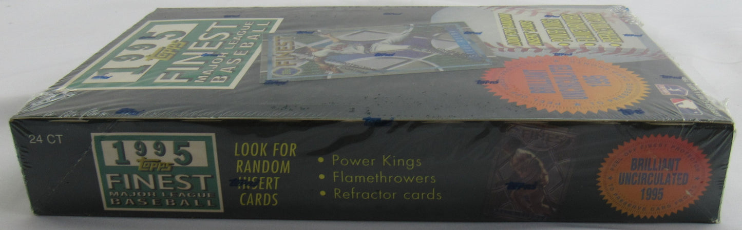 1995 Topps Finest Baseball Factory Sealed Hobby Wax Box 24 Packs