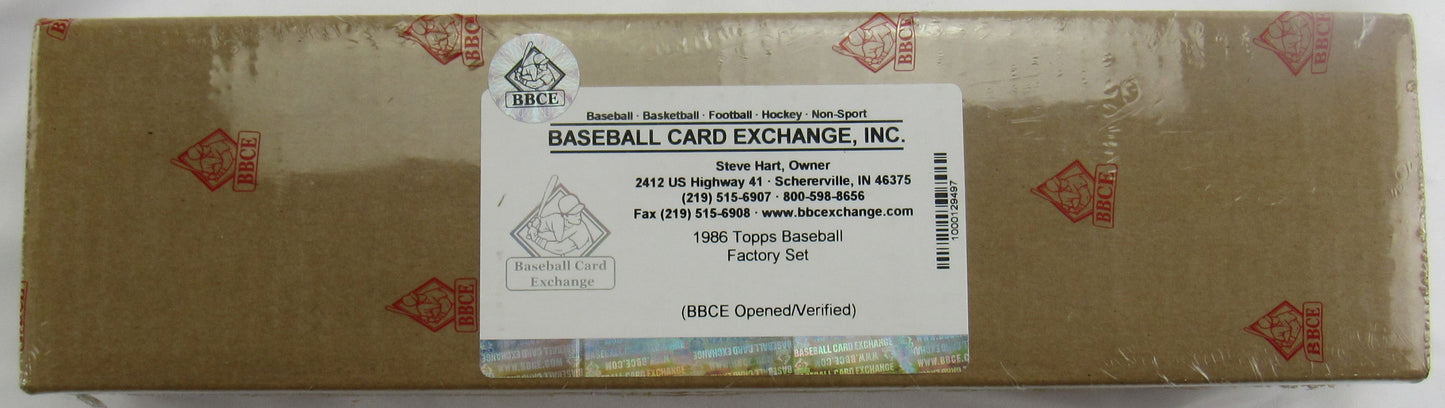 1986 Topps Baseball Factory Set - BBCE Wrapped!