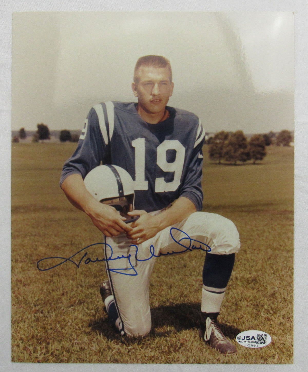 Johnny Unitas Signed 8x10 Photo JSA CS78646